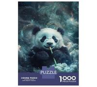 1000 Teenager Pieces Jigsaw Puzzle Panda in Cosmos-3 Jigsaw for Adults Hands-on Game Improve Memory Birthday Present, Gifts, 52x38cm/1000pcs