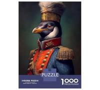 1000 Teenager Pieces Jigsaw Puzzle Penguin Poster Jigsaw Puzzle Toy Wall Decor Difficult Challenge Gifts for Friends And Family 38x26cm/1000pcs