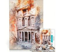 1000 Teenager Pieces Jigsaw Puzzle Petra Treasury Jordan, Relaxing Games, Difficult Challenge, Unique Birthday And Gifts 38x52cm