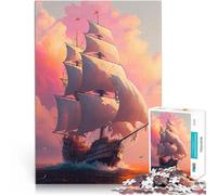 1000 teenager Pieces Jigsaw Puzzle Pirate ship Stressabbau Staycation Zeit totschlagen Heimdekoration52x38cm
