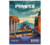 1000 Teenager Pieces Jigsaw Puzzle Pompeii Ruins Jigsaw Puzzle Toy Wall Decor Difficult Challenge Gifts for Friends And Family 52x38cm/1000pcs