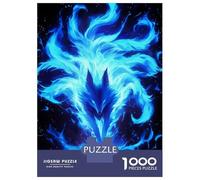 1000 Teenager Pieces Jigsaw Puzzle Power Kitsune Fox Jigsaw Puzzle Hands-on Game Difficult Hard Gifts for Friends And Family 70x50cm/1000pcs