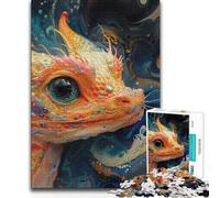 1000 Teenager Pieces Jigsaw Puzzle Psychedelic Dragon Brainteaser Family Games Precision Cutting Educational Toy (50x75cm)