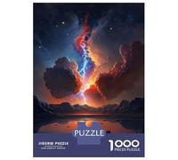 1000 Teenager Pieces Jigsaw Puzzle Red Sunset Over The Lake Jigsaw Puzzle Hands-on Game Difficult Hard Gifts for Friends And Family 38x26cm/1000pcs