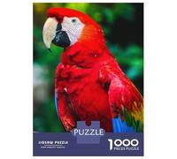 1000 Teenager Pieces Jigsaw Puzzle Red Yellow And Blue Parrot Jigsaw Puzzle Hands-on Game Difficult Hard Gifts for Friends And Family 52x38cm/1000pcs