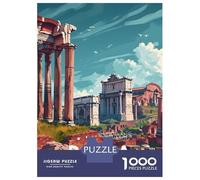 1000 Teenager Pieces Jigsaw Puzzle Rome Roman Forum Jigsaw Puzzle Hands-on Game Difficult Hard Gifts for Friends And Family 70x50cm/1000pcs