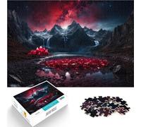 1000 teenager Pieces Jigsaw Puzzle Ruby Mountain Range Pädagogisches Familienspiel mit passendem Poster und Quizblatt50x70cm