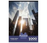 1000 Teenager Pieces Jigsaw Puzzle Skyscrapers in The Sunlight Jigsaw Puzzle Toy Wall Decor Difficult Challenge Gifts for Friends And Family 70x50cm/1000pcs