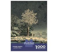 1000 Teenager Pieces Jigsaw Puzzle Snowing Landscape Jigsaw Puzzle Hands-on Game Difficult Hard Gifts for Friends And Family 52x38cm/1000pcs