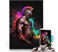 1000 teenager Pieces Jigsaw Puzzle Spartan Soldier lustige Spiele für die ganze Familie Wanddekoration75x50cm