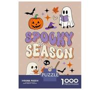 1000 Teenager Pieces Jigsaw Puzzle Spooky Season Book Ghost Jigsaw for Adults Hands-on Game Improve Memory Birthday Present, Gifts, 70x50cm/1000pcs