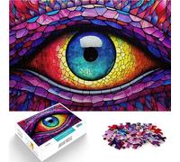 1000 teenager Pieces Jigsaw Puzzle Stained Glass Dragons Eye Schwierig Schwer Tolle Geschenke und Spielzeuge38x26cm