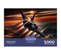 1000 Teenager Pieces Jigsaw Puzzle Stealth Fighter Jet Jigsaws for Adults Toy Wall Decor Precision Cutting Educational Challenge 38x26cm/1000pcs