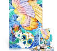 1000 teenager Pieces Jigsaw Puzzle Sugar Skull Dragon Stressabbau-Spielzeug Jedes Stück ist einzigartig Anspruchsvolles Familienspiel75x50cm