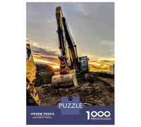 1000 Teenager Pieces Jigsaw Puzzle Sunset at The Construction Site Jigsaws for Adults Toy Wall Decor Precision Cutting Educational Challenge 70x50cm/1000pcs
