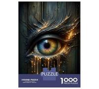 1000 Teenager Pieces Jigsaw Puzzle Surreal Eye with Golden Tears Puzzle for Adults Family Games Difficult Hard Birthday Present, Gifts, 38x26cm/1000pcs