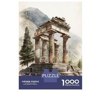1000 Teenager Pieces Jigsaw Puzzle Temple of Apollo in Delphi Jigsaw Puzzle Toy Wall Decor Difficult Challenge Gifts for Friends And Family 38x26cm/1000pcs