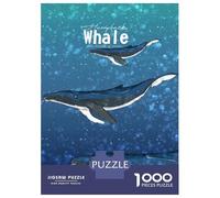 1000 Teenager Pieces Jigsaw Puzzle The Humpback Whales Jigsaw Puzzle Toy Wall Decor Difficult Challenge Gifts for Friends And Family 70x50cm/1000pcs