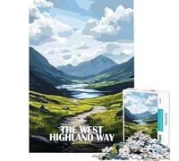 1000 Teenager Pieces Jigsaw Puzzle The West Highland Way, Scotland for Educational Game Challenge Toy Family Game But Fun And Humorous Gifts For Birthdays (Size 38x26cm)