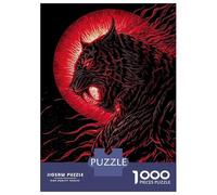 1000 Teenager Pieces Jigsaw Puzzle Tiger Red Mystic Jigsaws for Adults Toy Wall Decor Precision Cutting Educational Challenge 38x26cm/1000pcs
