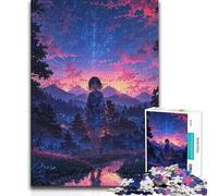 1000 Teenager Pieces Jigsaw Puzzle Twilight Serenity A Stroll Brainteaser Family Games Precision Cutting Educational Toy (50x75cm)