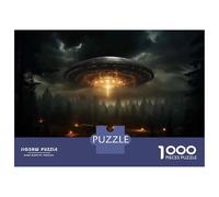 1000 Teenager Pieces Jigsaw Puzzle UFO Sightings Alien Spaceship Spotted! Jigsaws for Adults Toy Wall Decor Precision Cutting Educational Challenge 70x50cm/1000pcs