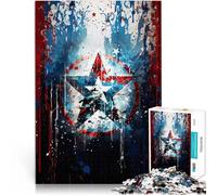 1000 teenager Pieces Jigsaw Puzzle USA Military Star Deco Art Lernspielzeug Einzigartige Geburtstags- und Geschenkideen38x26cm