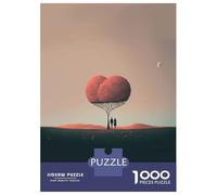 1000 Teenager Pieces Jigsaw Puzzle Valentines Day Poster Jigsaw Puzzle Hands-on Game Difficult Hard Gifts for Friends And Family 52x38cm/1000pcs