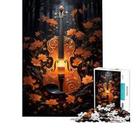 1000 Teenager Pieces Jigsaw Puzzle Violin Vintage Violinist Educational Challenge Staycation Kill Time DIY Toys for 14+ Puzzle Game Offered (38x26cm)