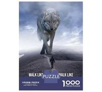 1000 Teenager Pieces Jigsaw Puzzle Walk Like A King Wolf Jigsaw for Adults Hands-on Game Improve Memory Birthday Present, Gifts, 38x26cm/1000pcs