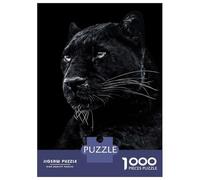 1000 Teenager Pieces Jigsaw Puzzle Wild Black Panther Jigsaw for Adults Hands-on Game Improve Memory Birthday Present, Gifts, 52x38cm/1000pcs