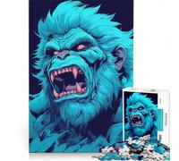 1000 Teenager Pieces Jigsaw Puzzle Wild Primate Snowman Relaxing Games Decompressing Intellectual Birthday And Unique Gifts 50x75cm