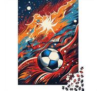 1000-teiliges buntes Fußball-Papierpuzzle, Papierpuzzle für Erwachsene und Jugendliche ab 12 Jahren, Weihnachtsgeschenke, 1000 Stück (38 x 26 cm)
