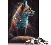 1000-teiliges Fuchs-Galaxie-Puzzle für Erwachsene, Halloween-Geschenk, Papierpuzzle für Erwachsene, für Familienspaß und Spieleabend, 1000 Teile (75 x 50 cm)