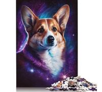 1000-teiliges Galaxy Art Corgi-Papierpuzzle, Papierpuzzle für Erwachsene und Jugendliche ab 12 Jahren, Weihnachtsgeschenke, 1000 Teile (75 x 50 cm)