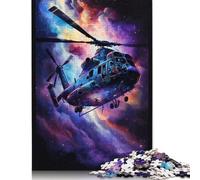 1000-teiliges Galaxy-Hubschrauber-Puzzle für Erwachsene, Halloween-Geschenk, Puzzle für Erwachsene und Jugendliche ab 12 Jahren, 1000 Teile (75 x 50 cm) <
