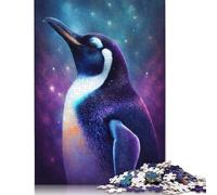 1000-teiliges Galaxy-Pinguin-Puzzle für Erwachsene, Halloween-Geschenk, Puzzle, Lernspiel, Herausforderungsspielzeug, 1000 Stück (75 x 50 cm)
