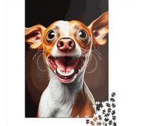 1000-teiliges Hunde-Puzzle für Erwachsene, Holzpuzzle, bestes Geschenk für Freunde und Familie, 1000 Teile (75 x 50 cm)