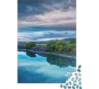 1000-teiliges Lake Tekapo Quadratpuzzle für Erwachsene, Papierpuzzle, anspruchsvolles Spielpuzzle, 38 x 26 cm / 1000 Teile, Weihnachtsgeschenk