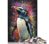 1000-teiliges Pinguin-Malpuzzle für Erwachsene und Teenager, Papierpuzzle, Lernspiel, Herausforderung, Spielzeug, Geburtstagsgeschenke, 1000 Stück (75 x 50 cm)