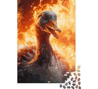1000-teiliges Puzzle „Böse Gans“ für Erwachsene, Holzpuzzle, bestes Geschenk für Freunde und Familie, 1000 Teile (75 x 50 cm)
