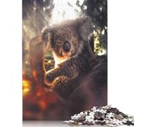 1000-teiliges Puzzle, das Koala-Puzzle für Erwachsene, Holzbrett-Puzzles, interessante Puzzles zur Stressreduzierung, 1000 Teile (75 x 50 cm)