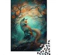 1000-teiliges Puzzle „Fuchs unter dem Baum“ für Erwachsene und Teenager. Puzzle für Familienspaß und Spieleabende. 1000 Teile (38 x 26 cm)