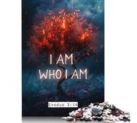 1000-teiliges Puzzle „Ich bin, wer ich bin“ für Erwachsene und Teenager, Papierpuzzle, Weihnachtsgeschenke, 1000 Teile (75 x 50 cm)