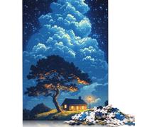 1000-teiliges Puzzle mit bunten Wolken für Erwachsene, Papierpuzzles für Erwachsene, Teenager, Mann, Frau, Geschenk, 1000 Stück (75 x 50 cm)