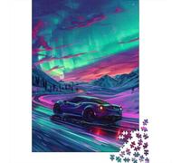 1000-teiliges Puzzle mit coolem Sportwagen-Motiv für Erwachsene, Papierpuzzles für Erwachsene, Teenager, Mann, Frau, Geschenk, 1000 Stück (38 x 26 cm)