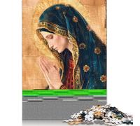 1000-teiliges Puzzle mit Gemälde der Jungfrau Maria für Erwachsene und Jugendliche, Lernspielzeug aus Papier, 1000 Teile (75 x 50 cm)