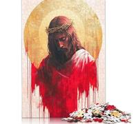 1000-teiliges Puzzle mit Jesus-Christus-Gemälde für Erwachsene, Halloween-Geschenk, Papierpuzzles für Teenager, Geschenke, einzigartige Heimdekoration und Geschenke, 1000 Stück (75 x 50 cm)