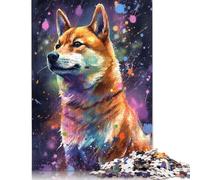 1000-teiliges Shiba Inu-Malpuzzle für Erwachsene, Papierpuzzles für Erwachsene, Teenager, Mann, Frau, Geschenk, 1000 Stück (75 x 50 cm)