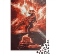 1000-teiliges Tyrannosaurus Rex-Puzzle, für Erwachsene & Lernspiele aus Holz für Kinder, 1000 Teile (75 x 50 cm)